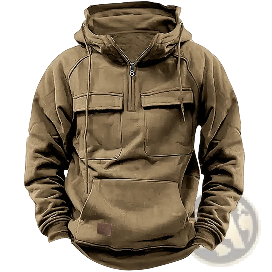 Men's Multi Pocket Half Zip Fashion Hoodie