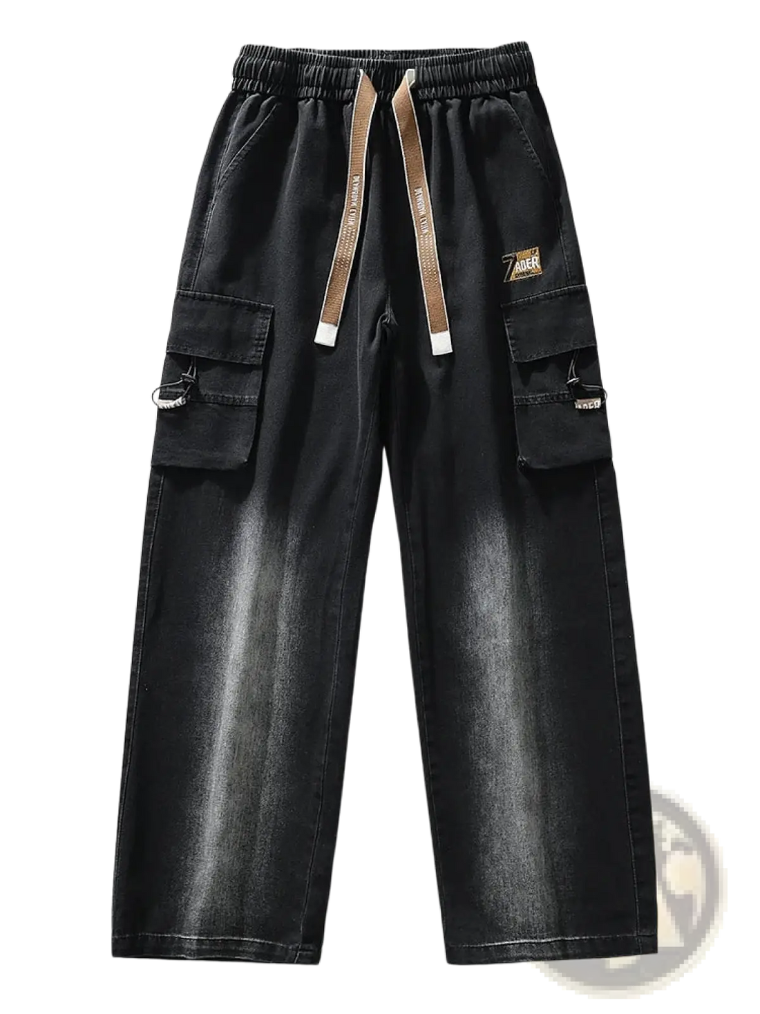 Men's Plus Size Baggy Cargo Jeans Denim Trousers