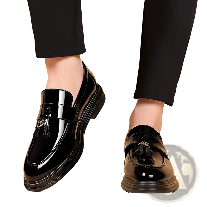 Men's Plus Size Business Casual Leather Wedge Shoes