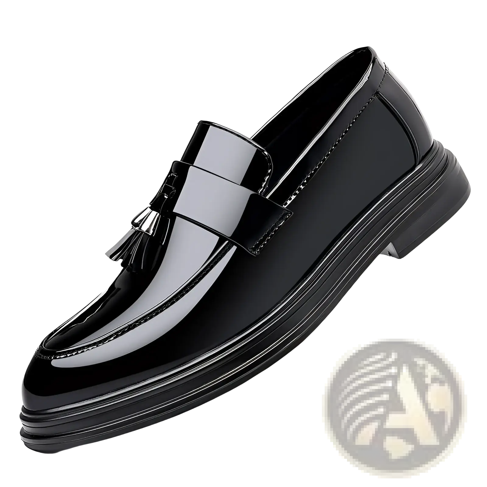 Men's Plus Size Business Casual Leather Wedge Shoes