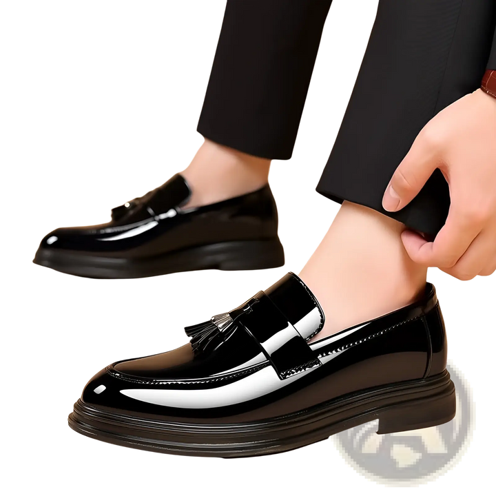 Men's Plus Size Business Casual Leather Wedge Shoes