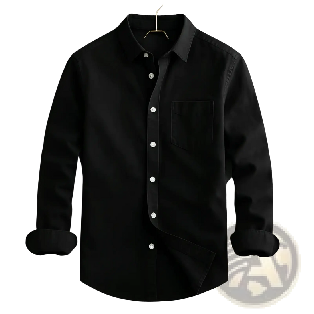 Men's Relaxed Fit Long Sleeve Cotton Linen Shirt