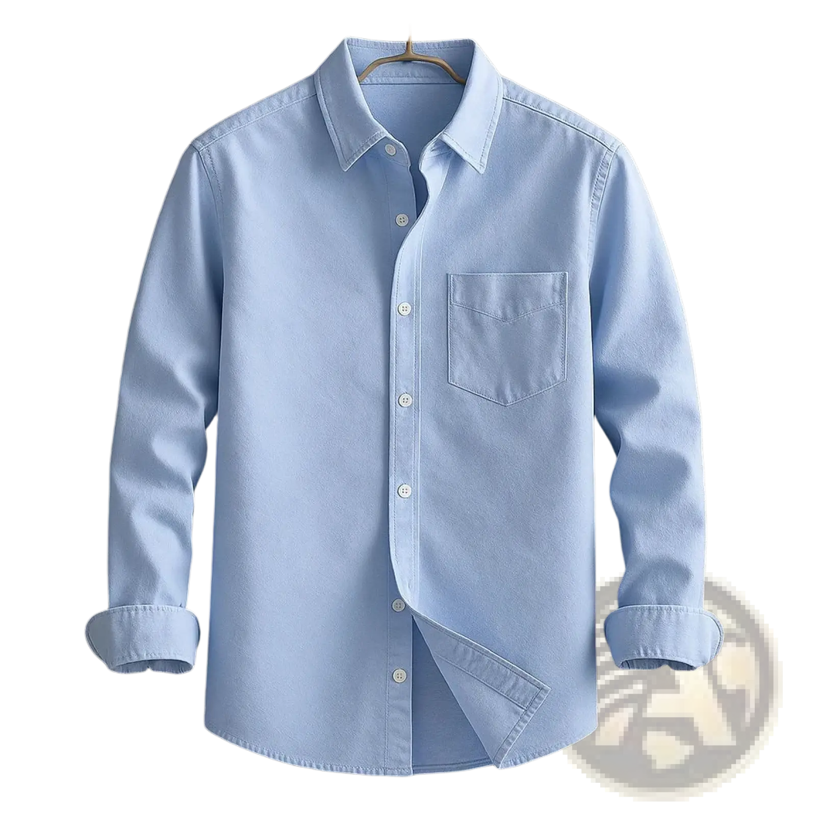 Men's Relaxed Fit Long Sleeve Cotton Linen Shirt