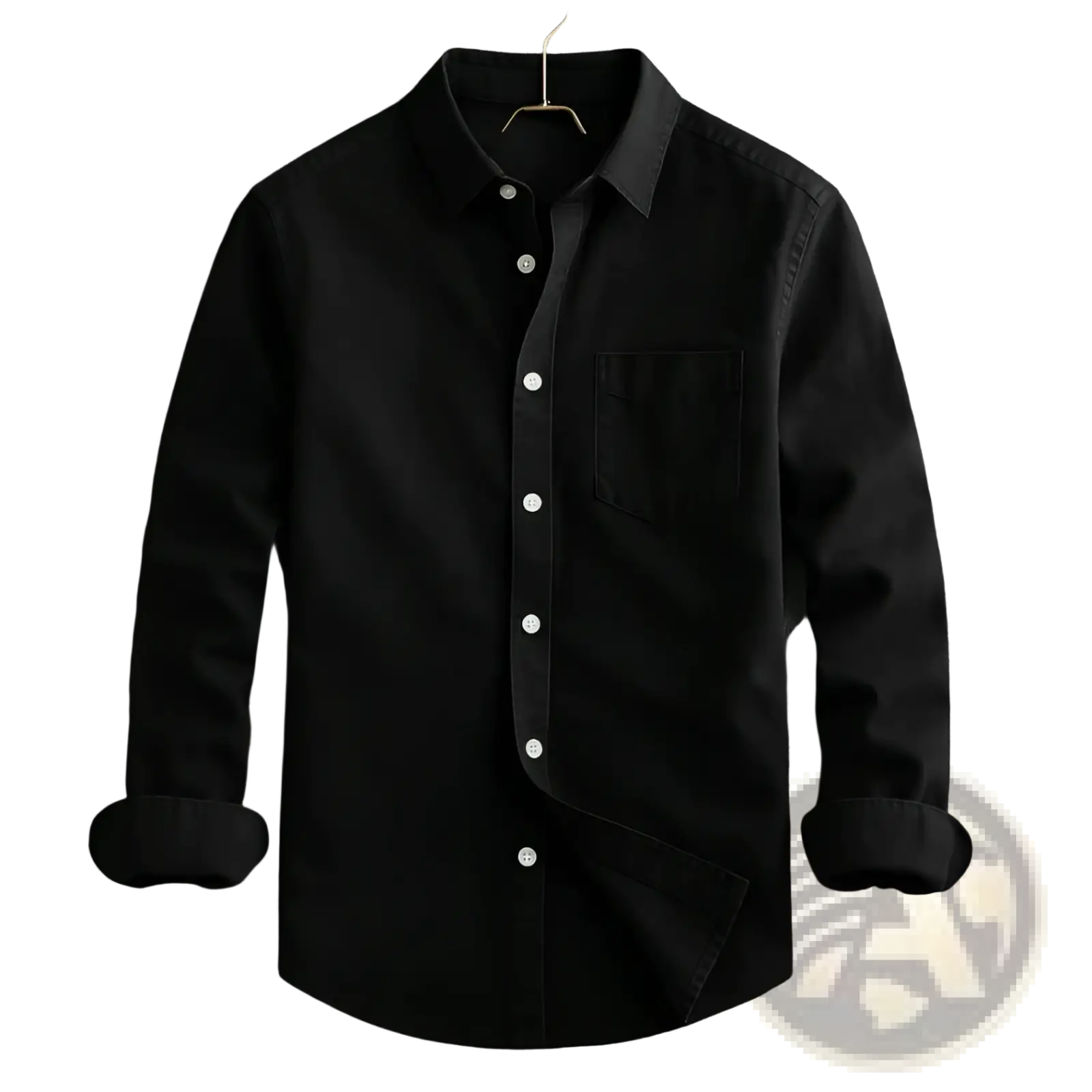 Men's Relaxed Fit Long Sleeve Cotton Linen Shirt