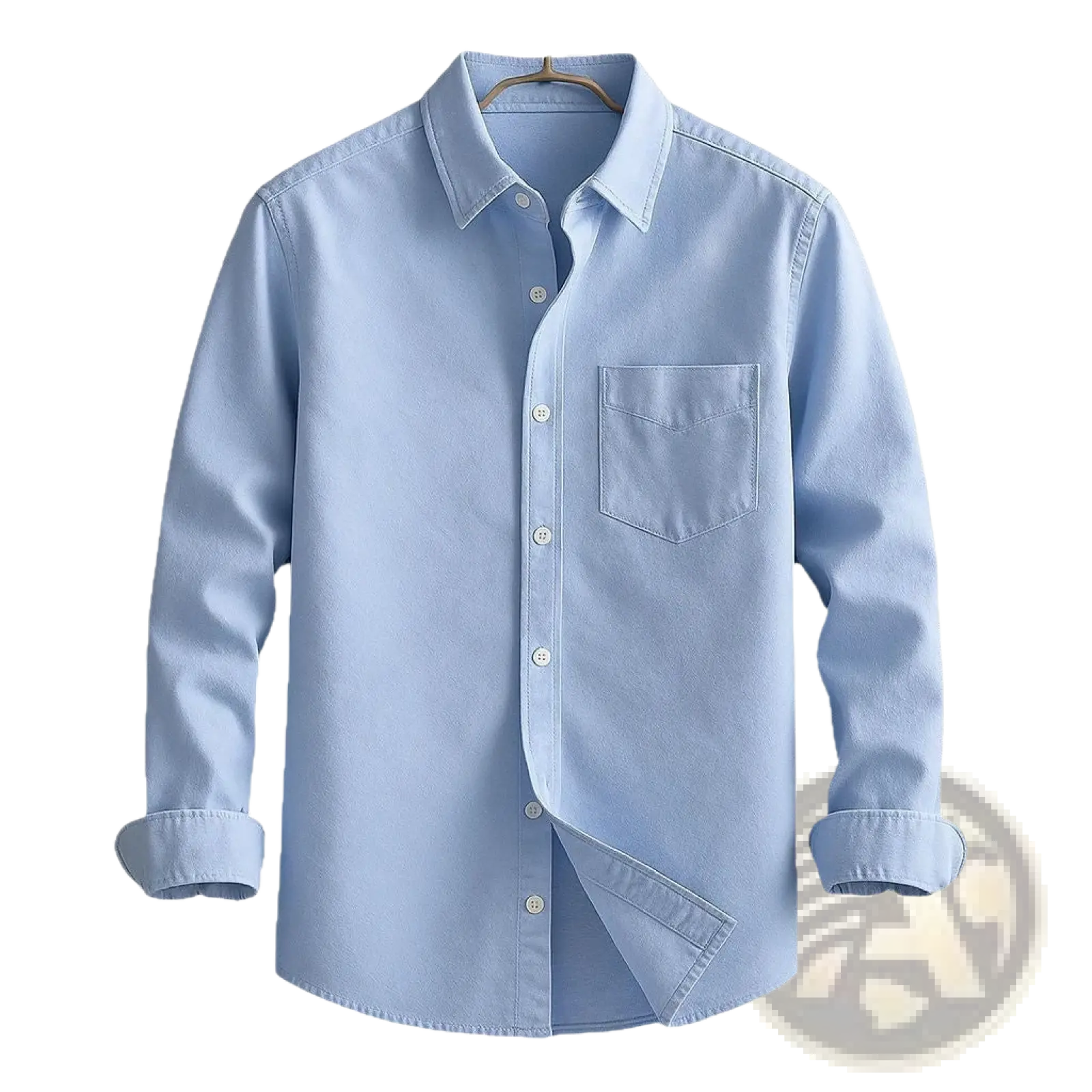 Men's Relaxed Fit Long Sleeve Cotton Linen Shirt
