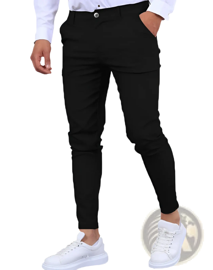 Men's Slim Fit Ice Silk Business Casual Trousers