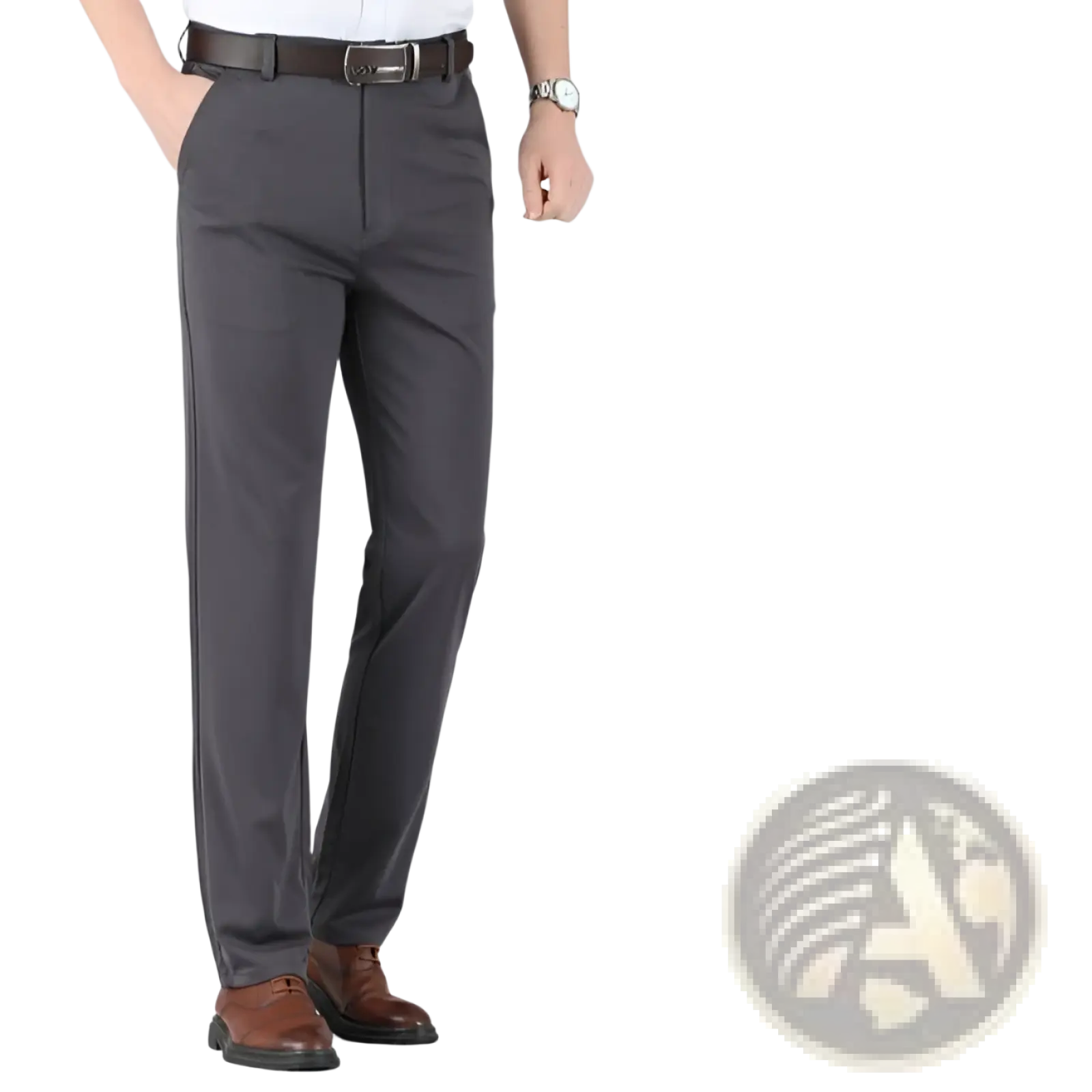 Men's Slim Fit Ice Silk Lightweight Tailored Trousers