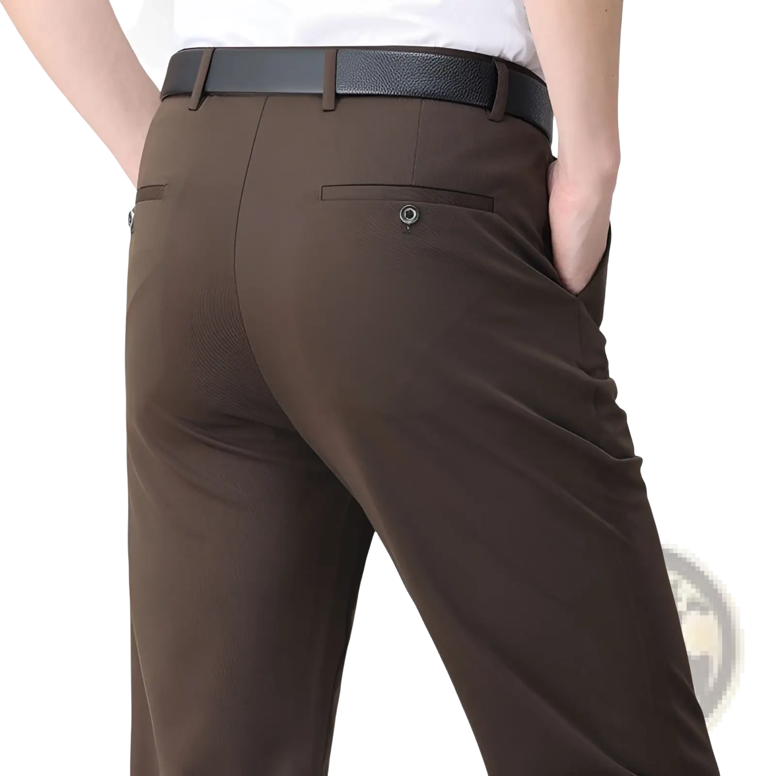 Men's Slim Fit Ice Silk Lightweight Tailored Trousers