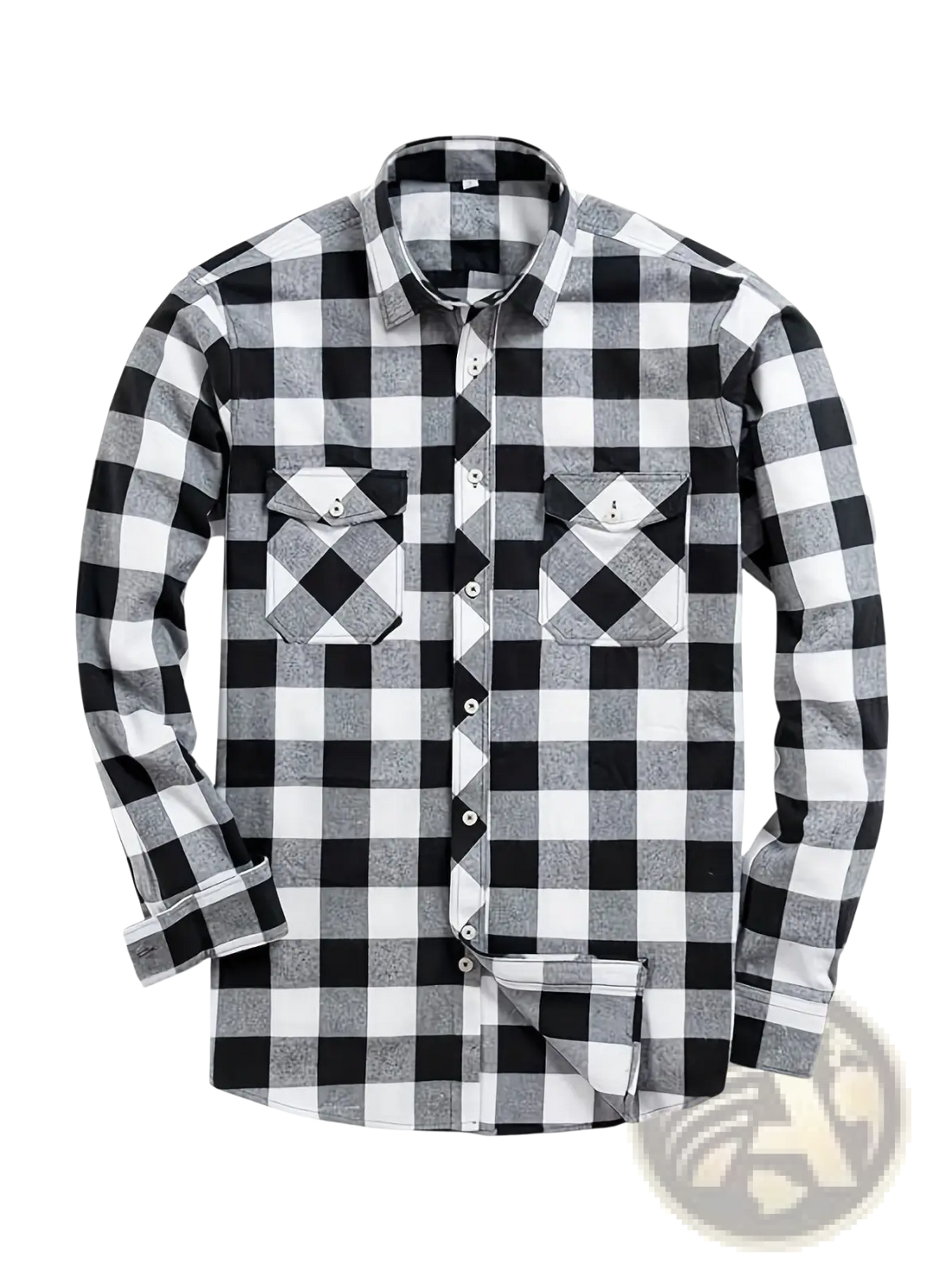 Men's Slim Fit Plaid Flannel Button Up Shirt