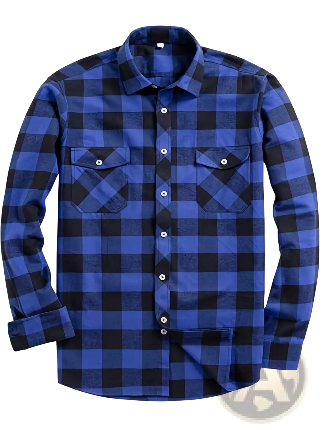 Men's Slim Fit Plaid Flannel Button Up Shirt