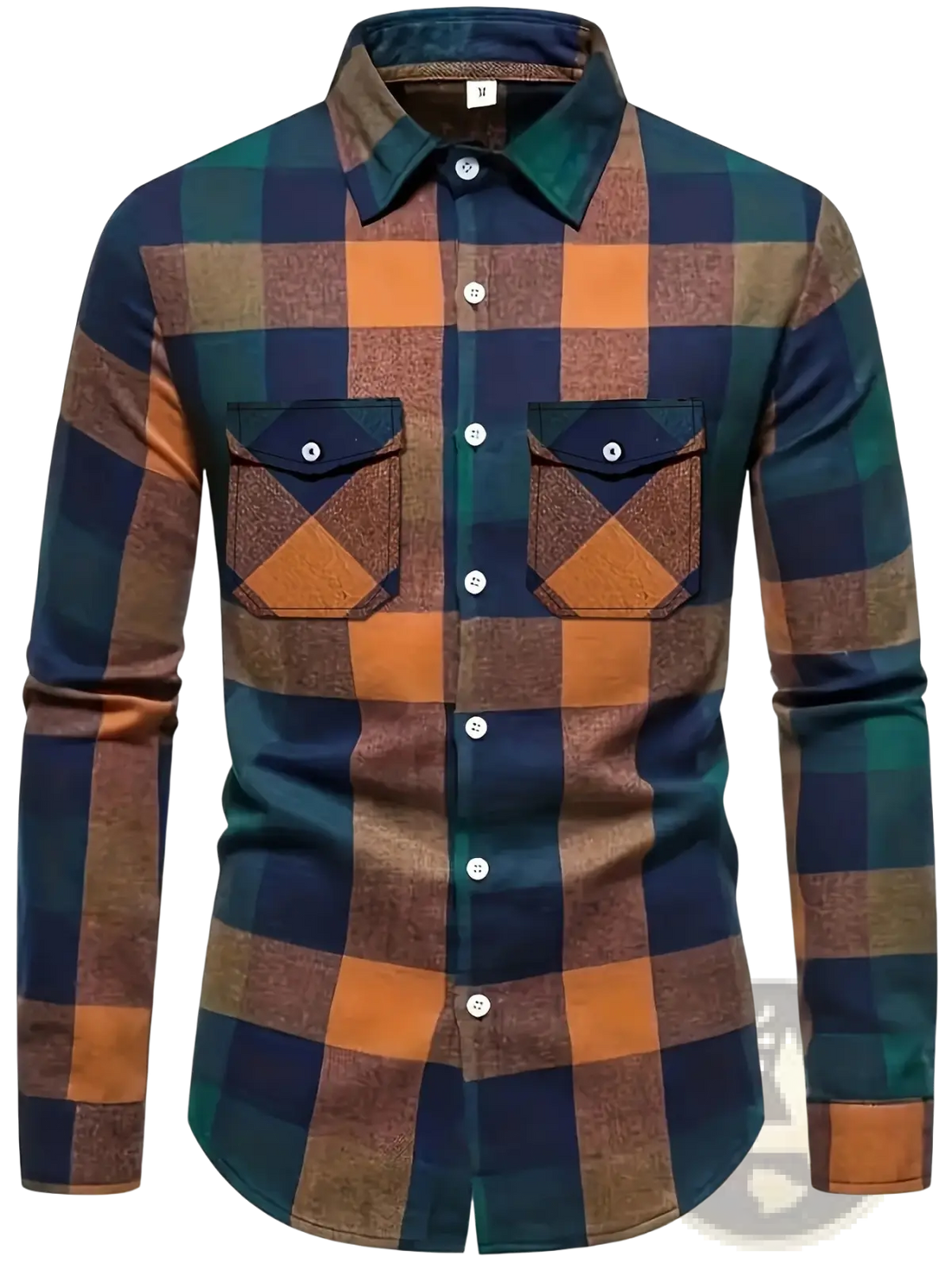 Men's Slim Fit Plaid Flannel Button Up Shirt