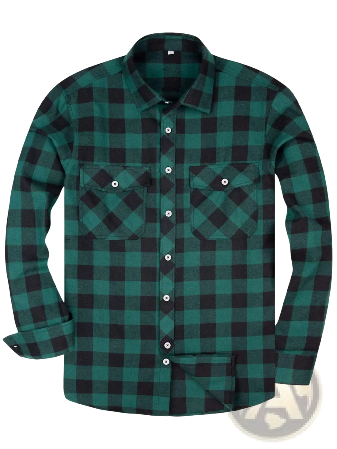 Men's Slim Fit Plaid Flannel Button Up Shirt