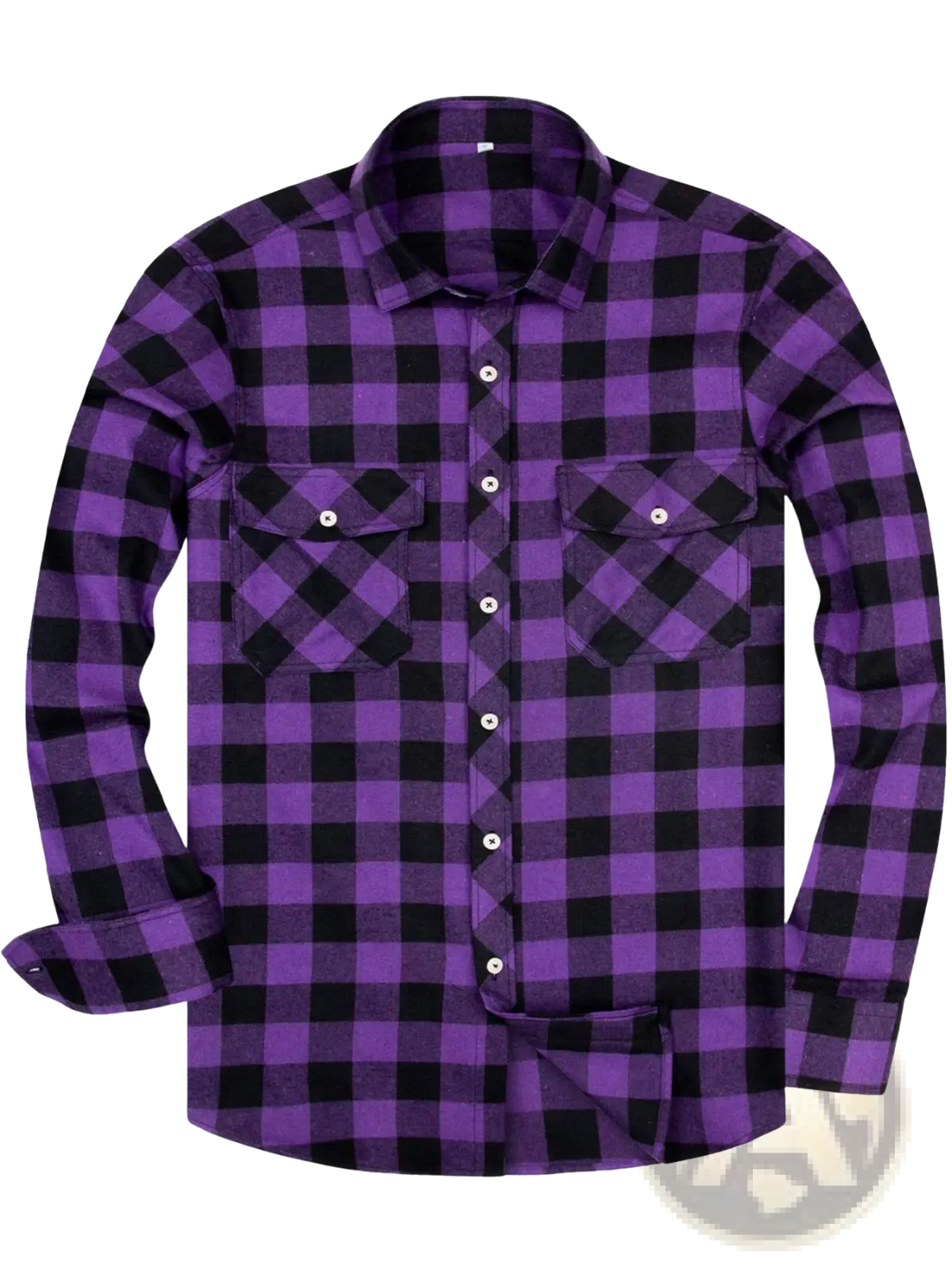 Men's Slim Fit Plaid Flannel Button Up Shirt
