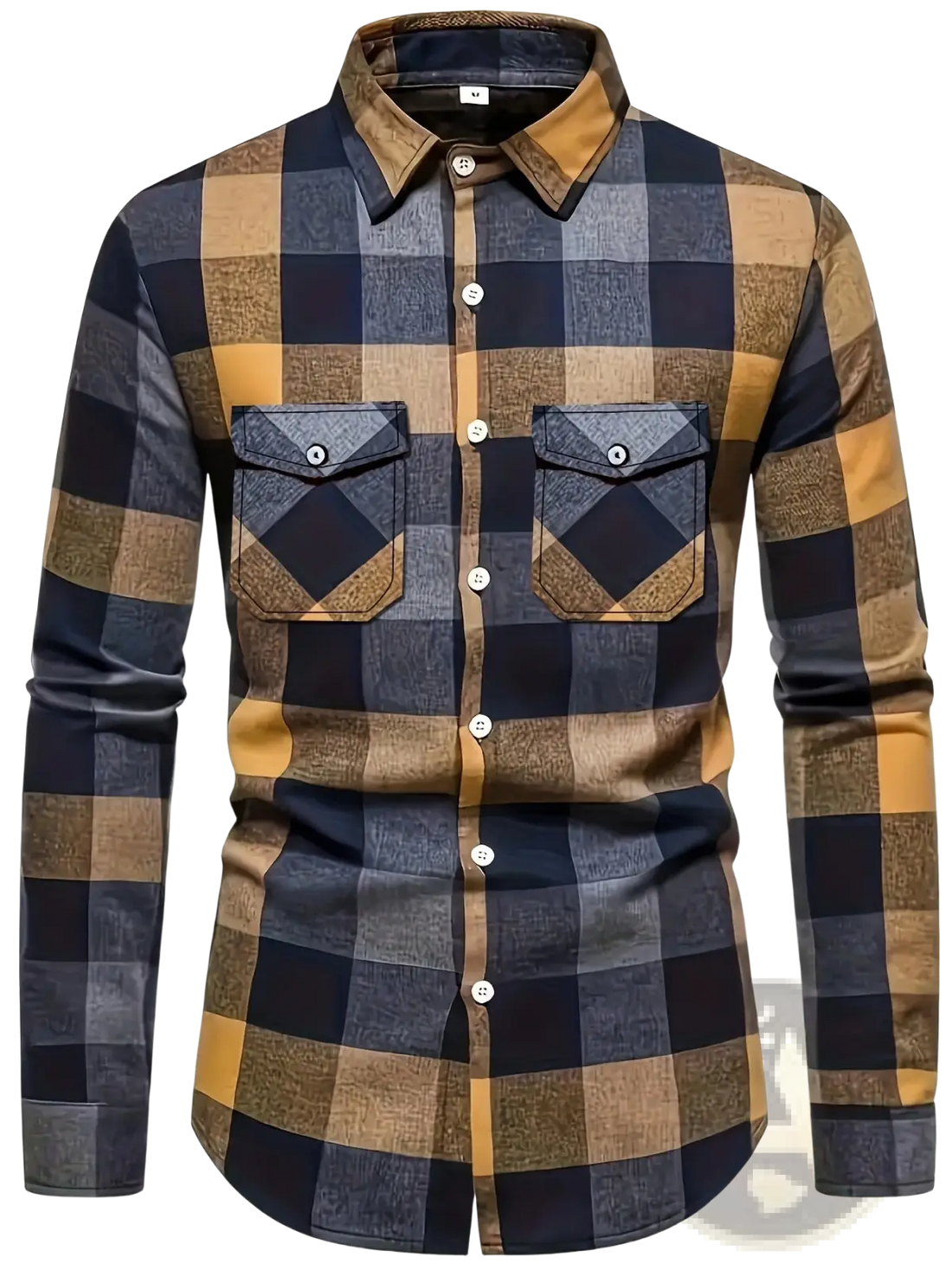 Men's Slim Fit Plaid Flannel Button Up Shirt