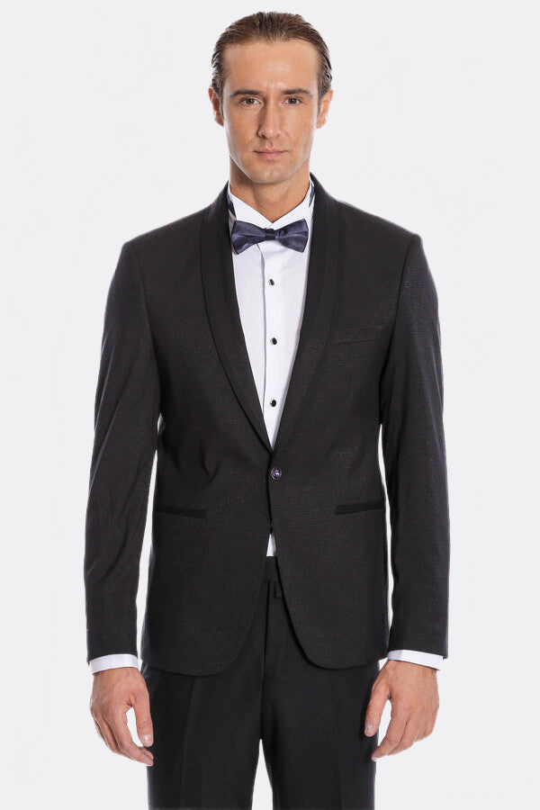 Navy Blue Shawl Lapel Tuxedo | Wessi