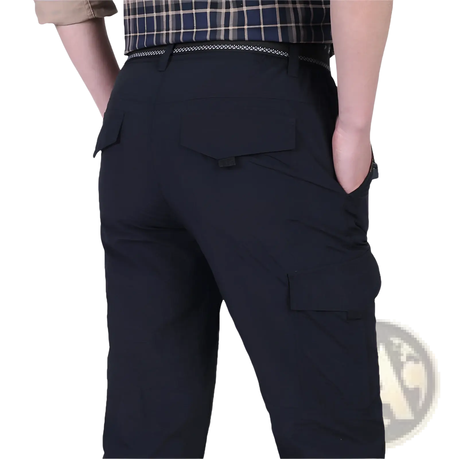 Plus Size Loose Cargo Pants Durable Tactical Trousers
