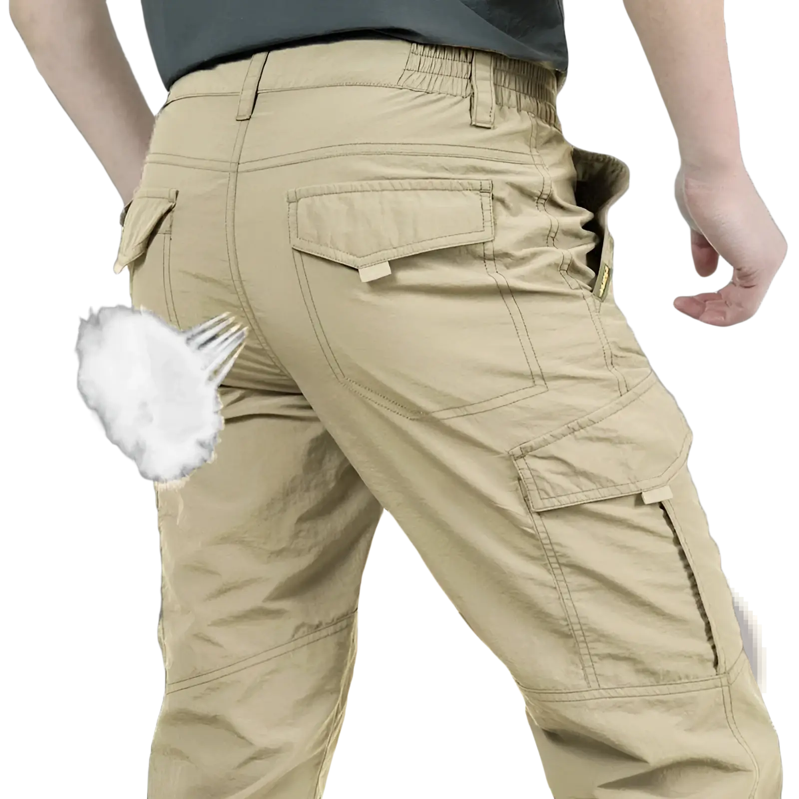 Plus Size Loose Cargo Pants Durable Tactical Trousers