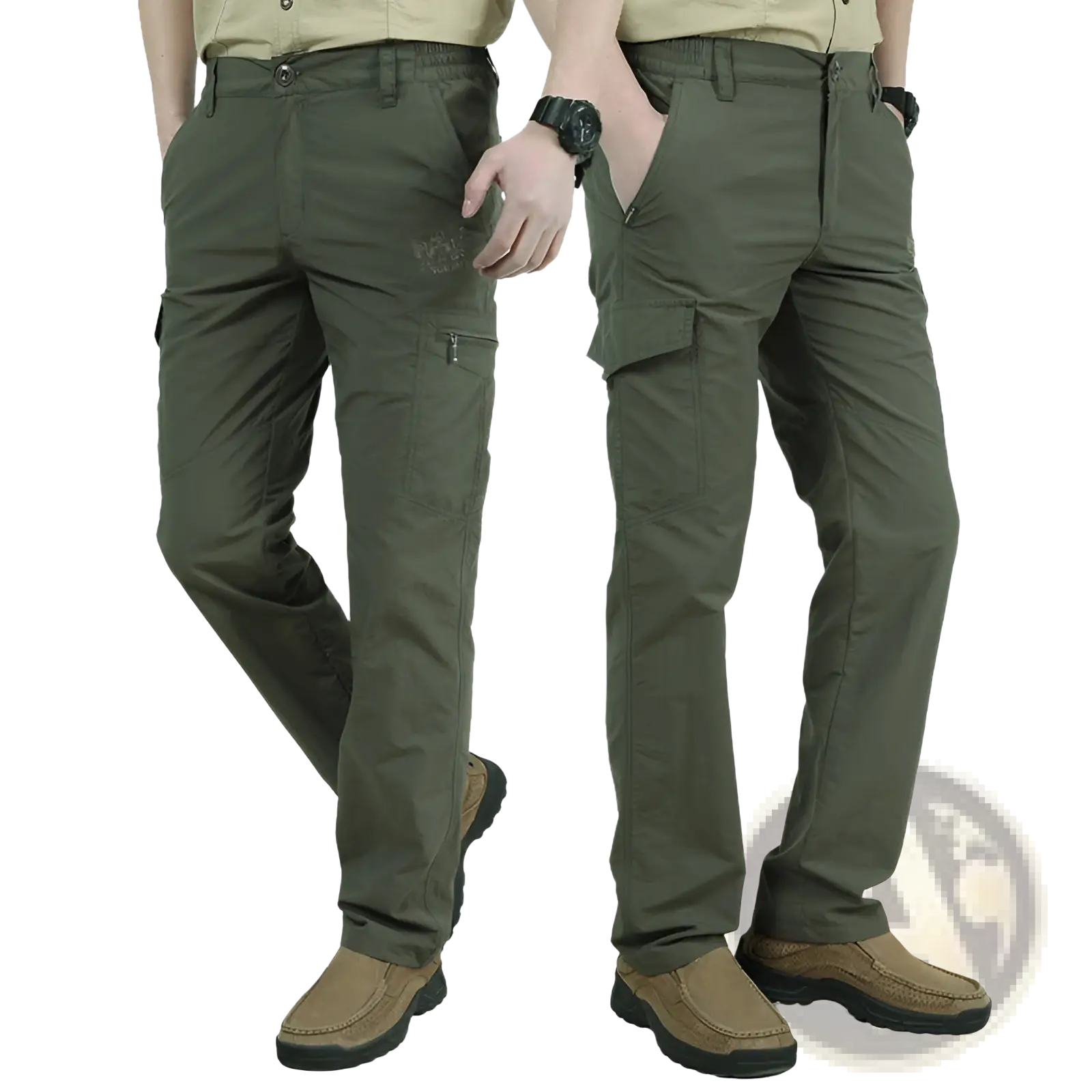 Plus Size Loose Cargo Pants Durable Tactical Trousers