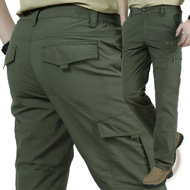 Plus Size Loose Cargo Pants Durable Tactical Trousers
