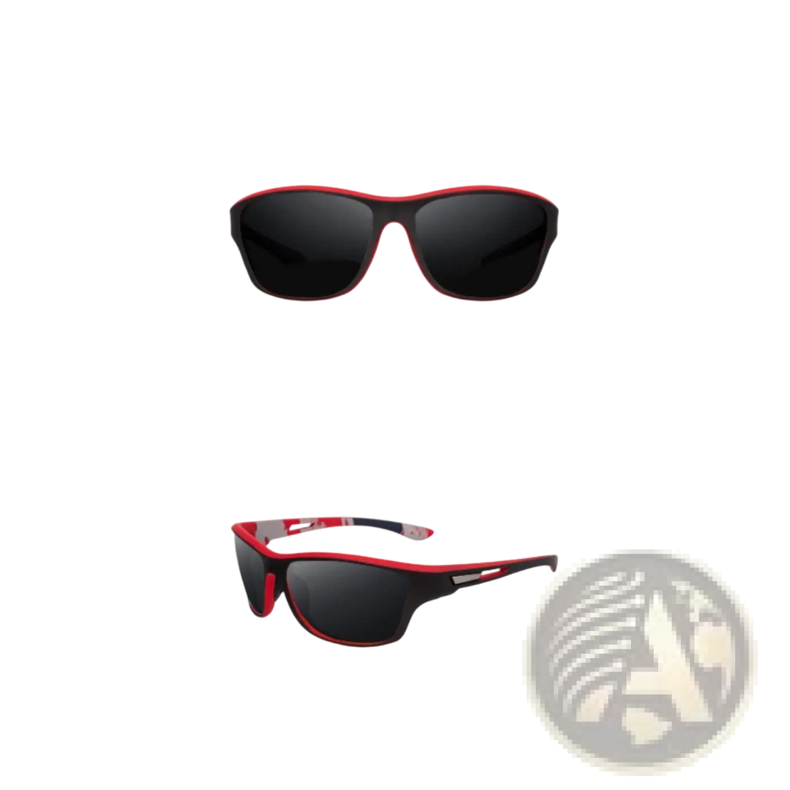 Polarized Oval Camouflage and Mirrored Men's Sport Sunglasses