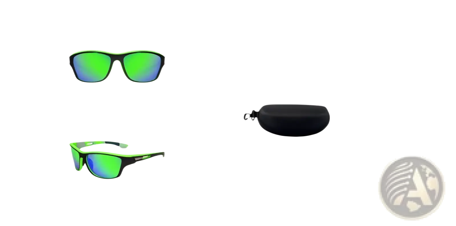 Polarized Oval Camouflage and Mirrored Men's Sport Sunglasses