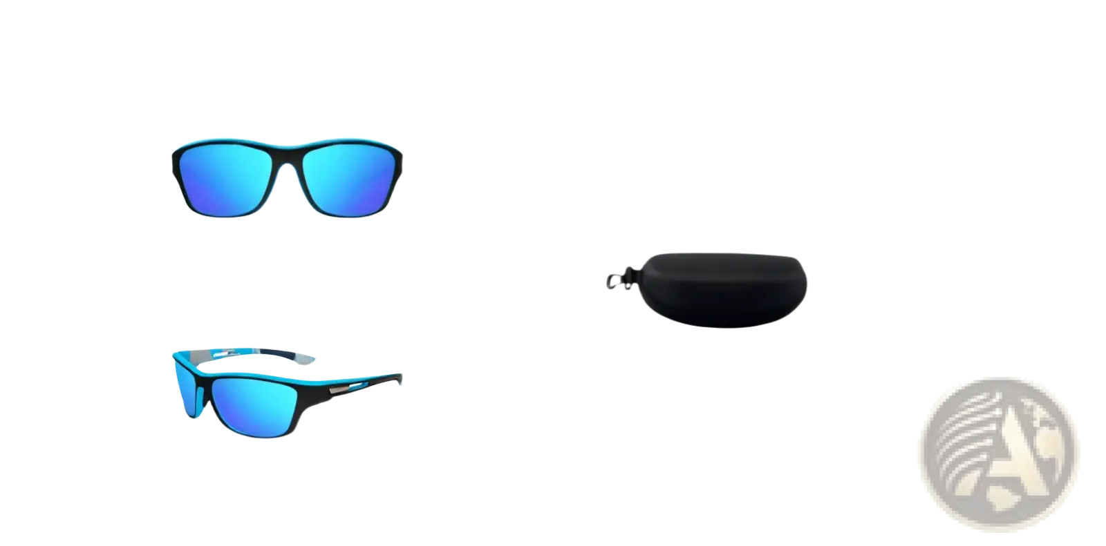 Polarized Oval Camouflage and Mirrored Men's Sport Sunglasses