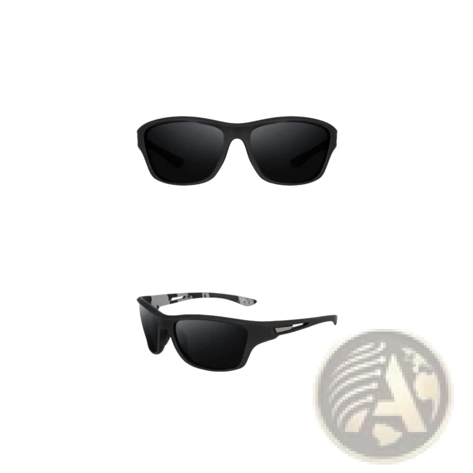 Polarized Oval Camouflage and Mirrored Men's Sport Sunglasses