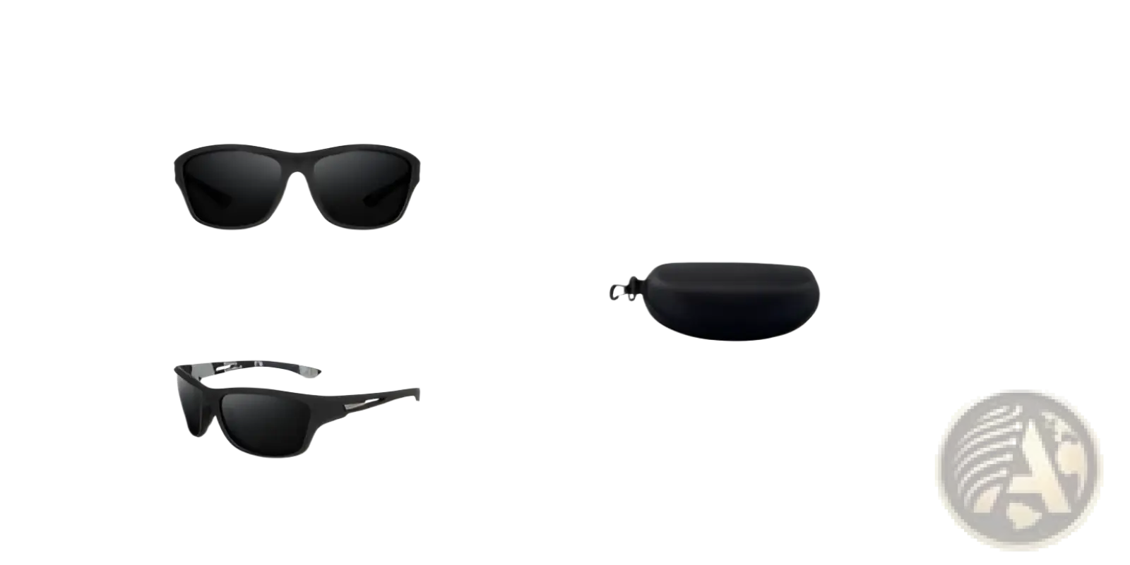 Polarized Oval Camouflage and Mirrored Men's Sport Sunglasses