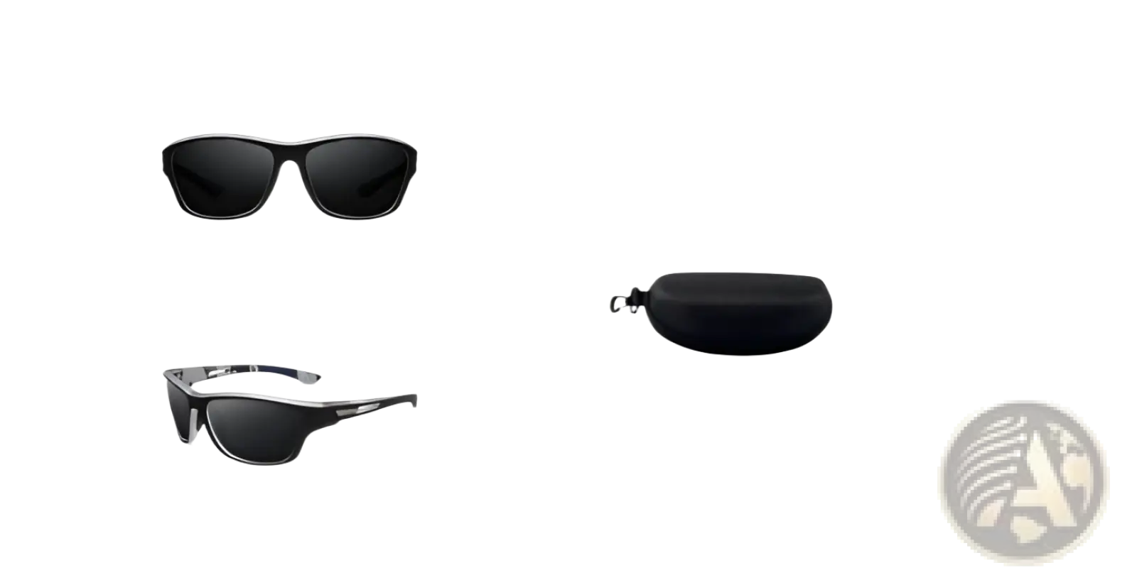Polarized Oval Camouflage and Mirrored Men's Sport Sunglasses