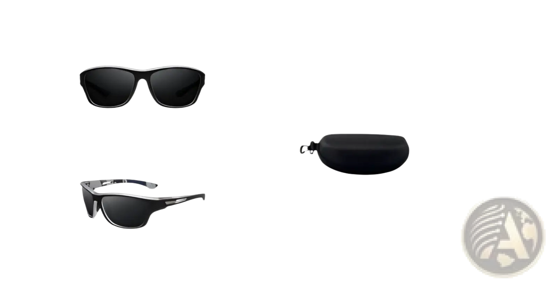 Polarized Oval Camouflage and Mirrored Men's Sport Sunglasses