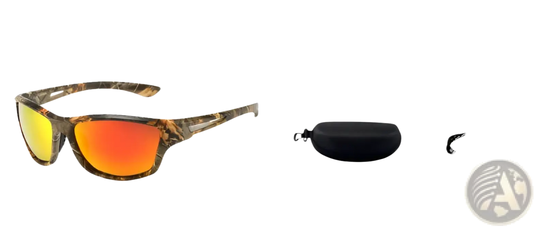 Polarized Oval Camouflage and Mirrored Men's Sport Sunglasses