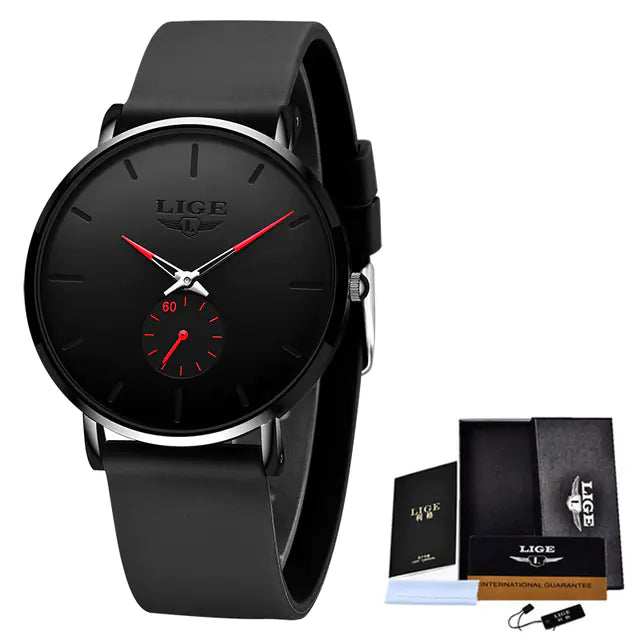 LIGE Ultra-Thin Quartz Luxury Watch