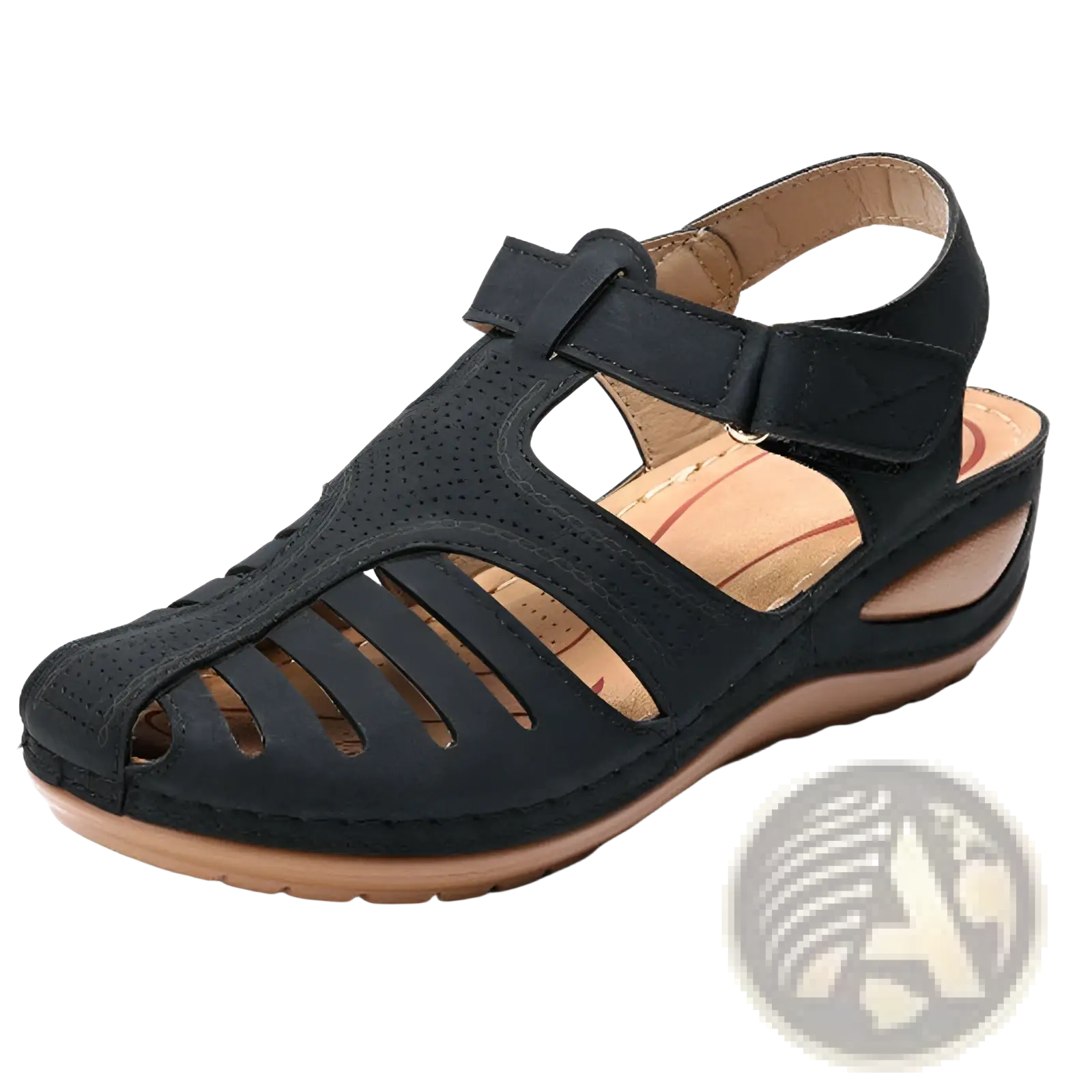 Retro Wedge Sandals Women's Plus Size T-strap Shoes
