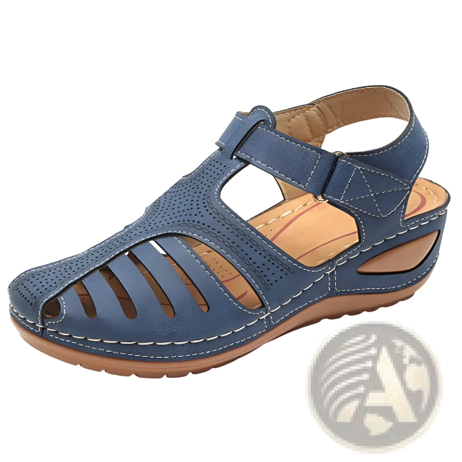 Retro Wedge Sandals Women's Plus Size T-strap Shoes