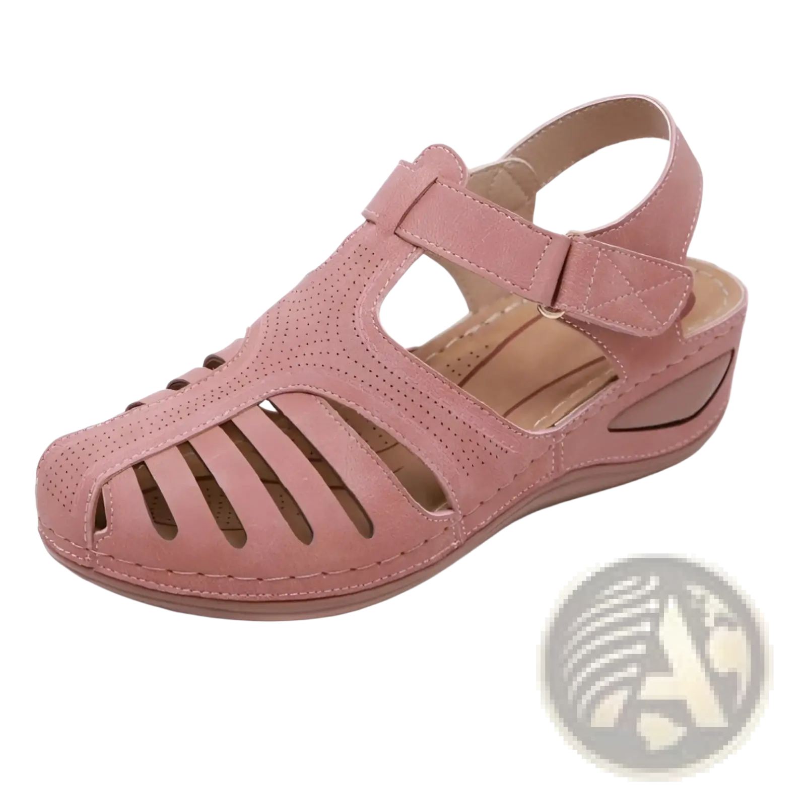 Retro Wedge Sandals Women's Plus Size T-strap Shoes