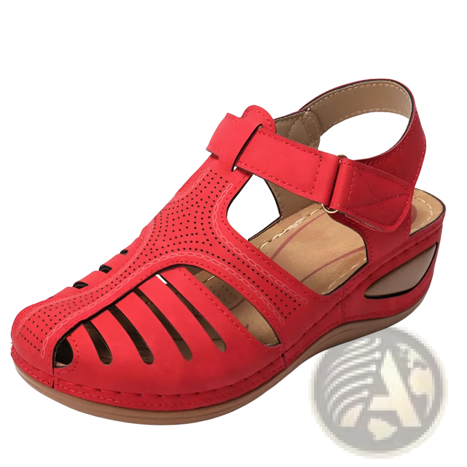 Retro Wedge Sandals Women's Plus Size T-strap Shoes