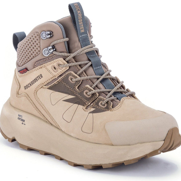 Rockrooster Farmington Sand 6 Inch Waterproof Hiking Boots with VIBRAM® Outsole  OC21035