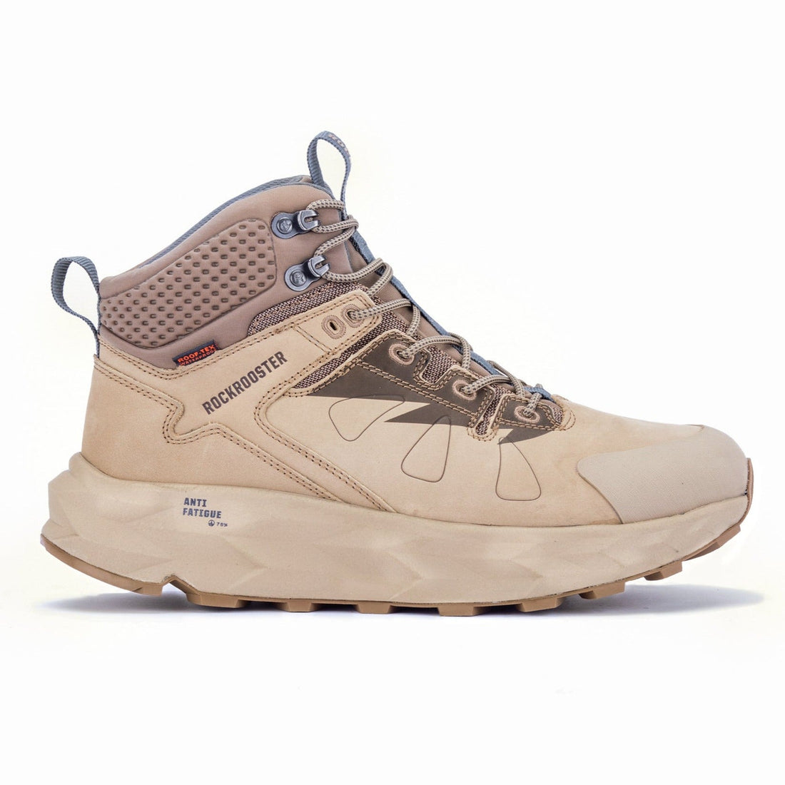 Rockrooster Farmington Sand 6 Inch Waterproof Hiking Boots with VIBRAM® Outsole  OC21035