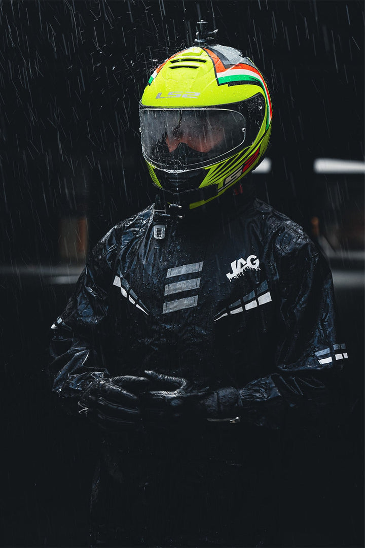 JAG Rainmaster Rain Suit for Men & Women (Black/Grey)