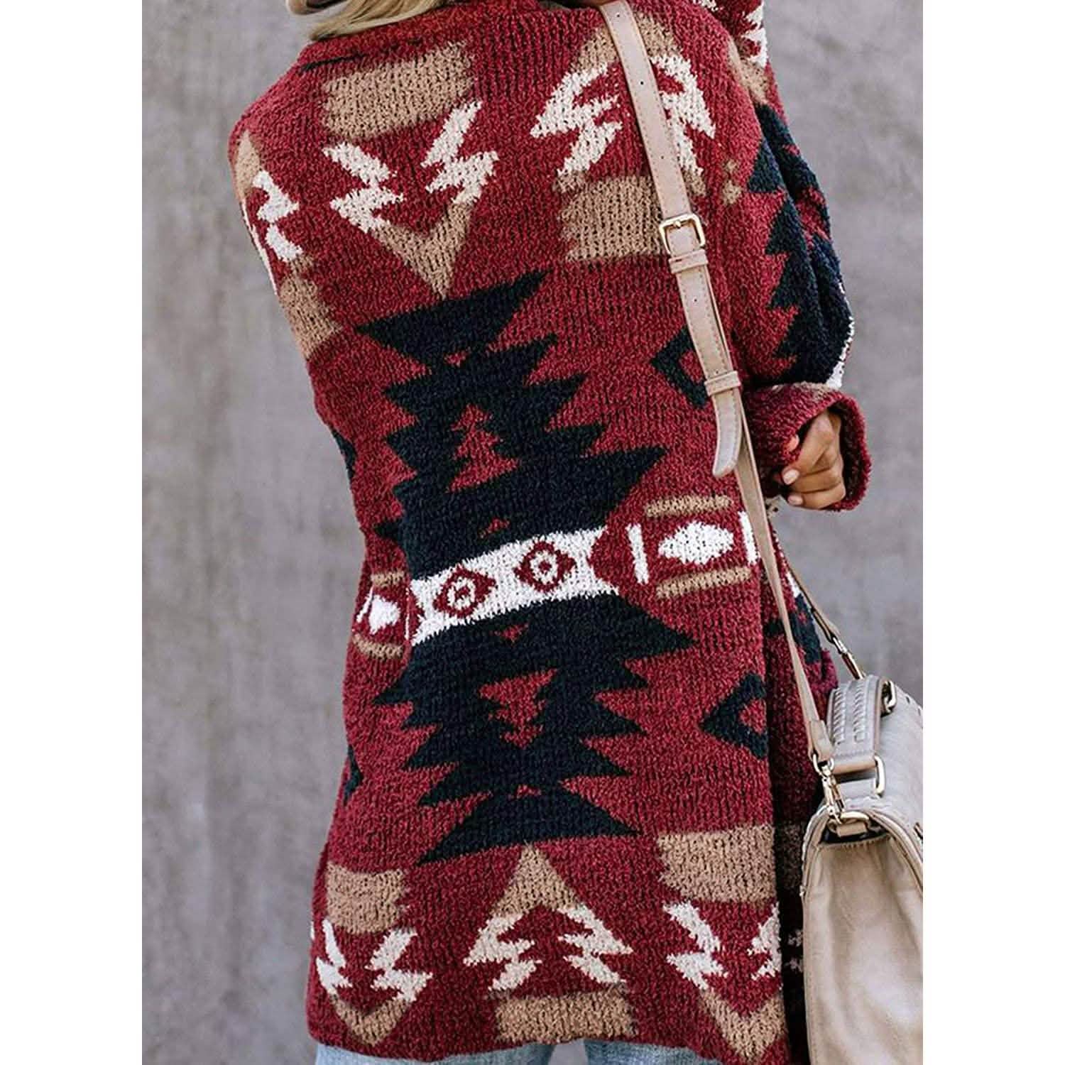 Side feel Women Open Front Cardigan Sweater Button Down Knit Sweater Coat