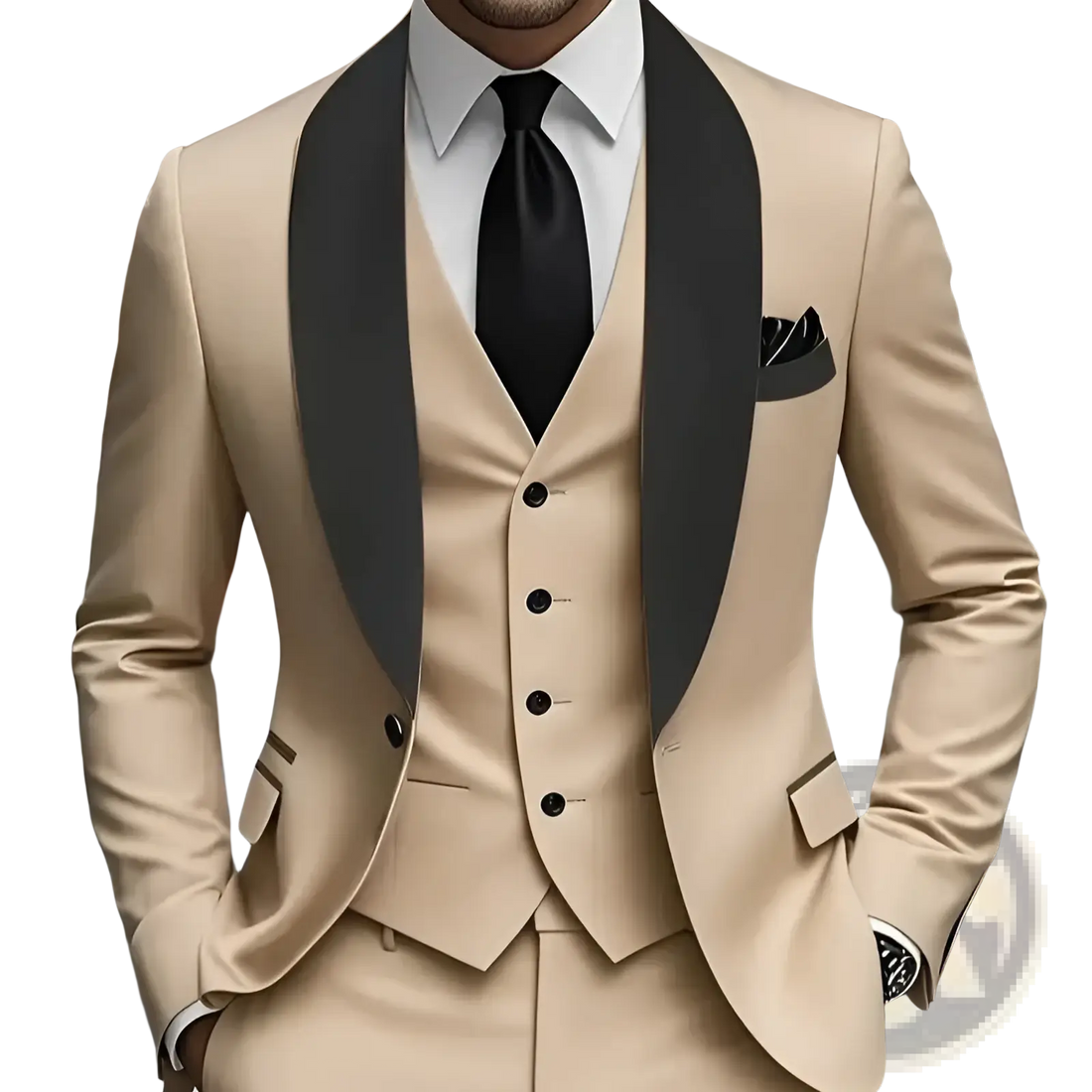 Slim Fit Three-piece Tuxedo Suit