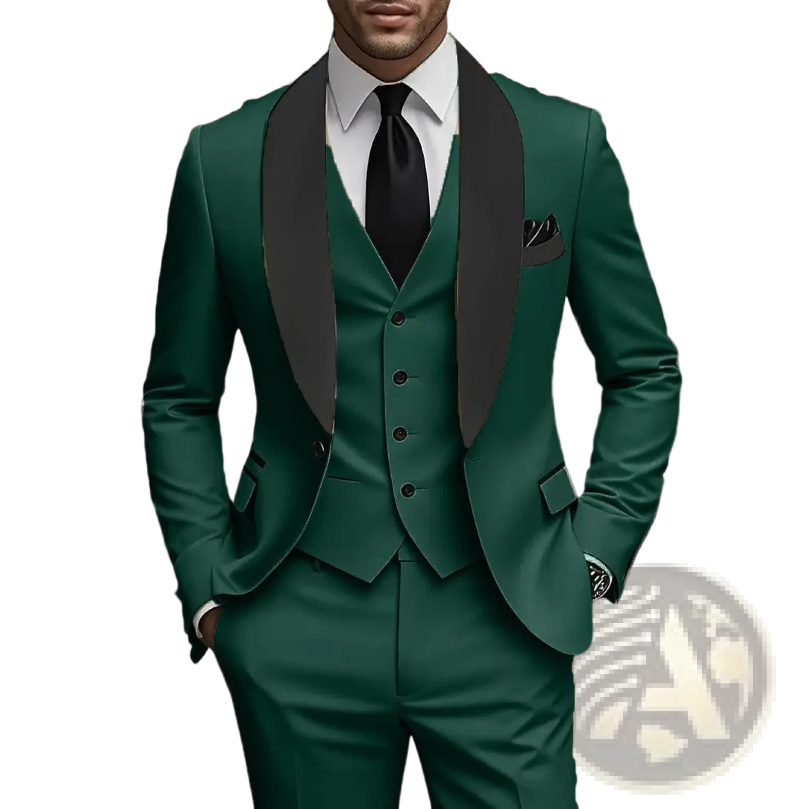 Slim Fit Three-piece Tuxedo Suit