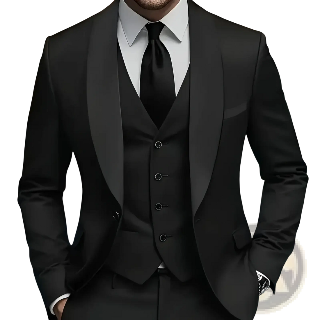 Slim Fit Three-piece Tuxedo Suit