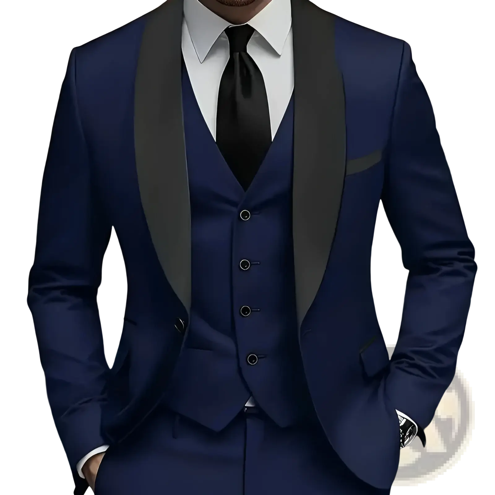 Slim Fit Three-piece Tuxedo Suit