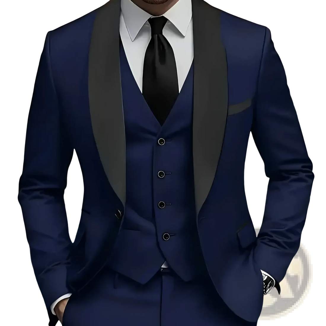 Slim Fit Three-piece Tuxedo Suit