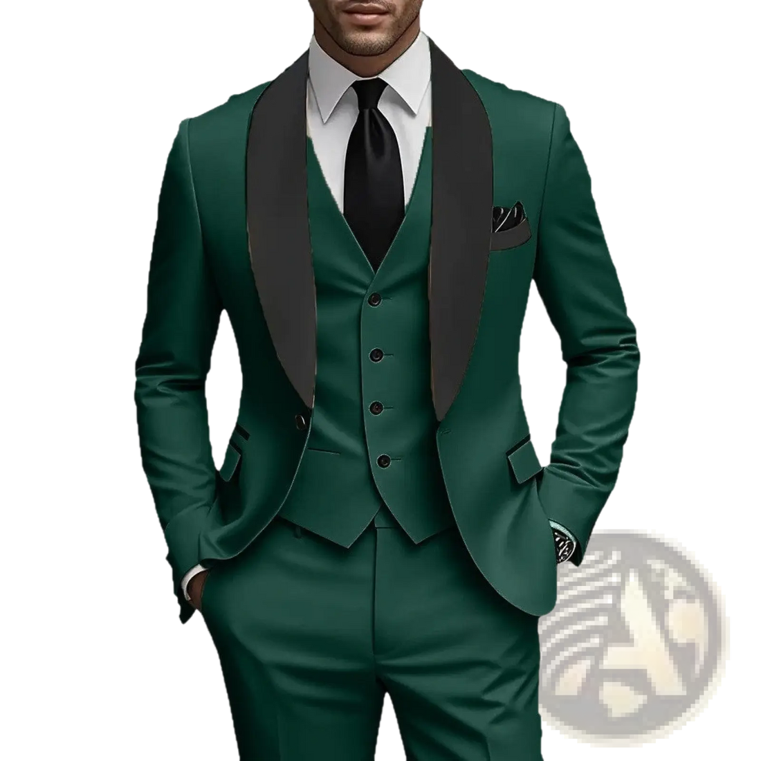 Slim Fit Three-piece Tuxedo Suit
