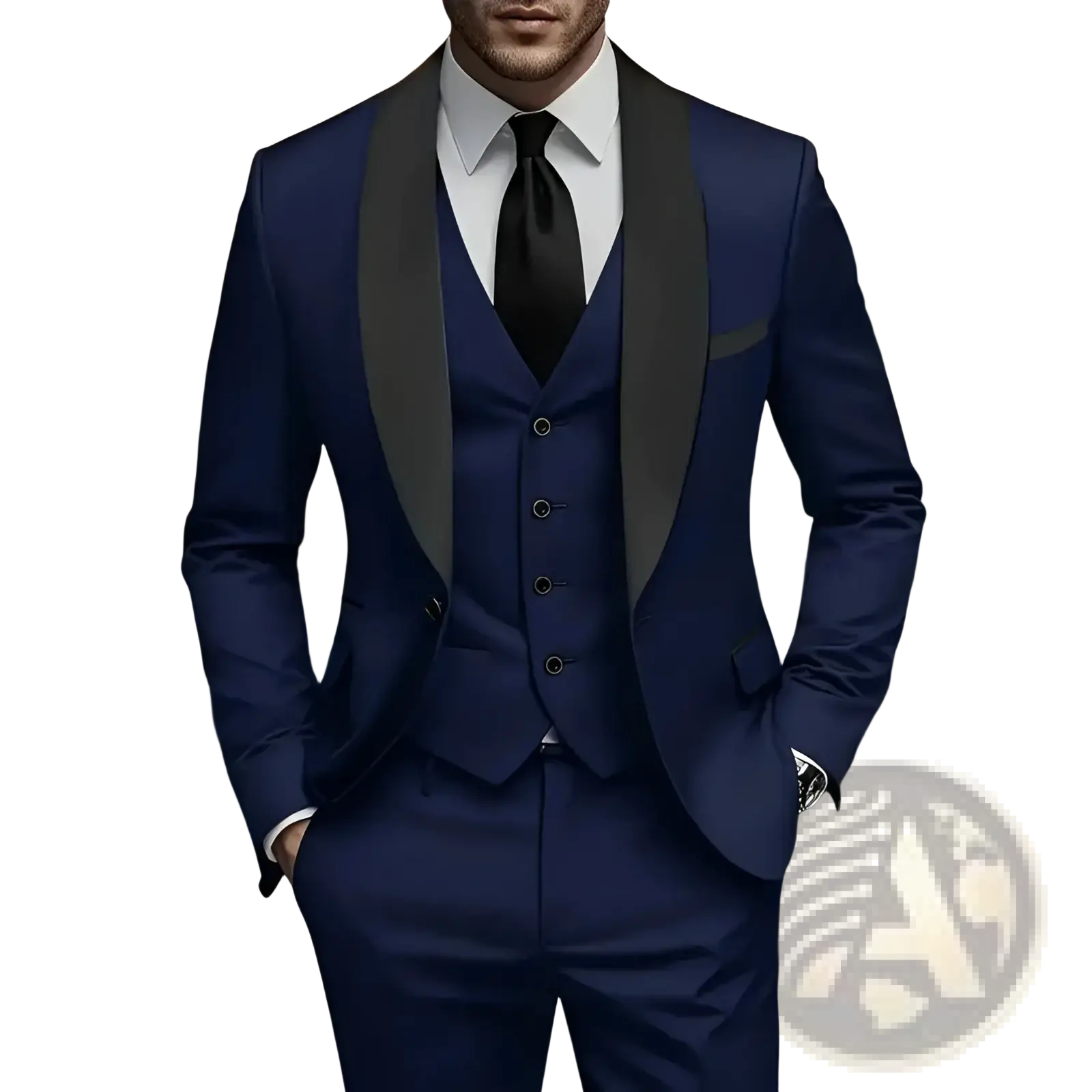 Slim Fit Three-piece Tuxedo Suit