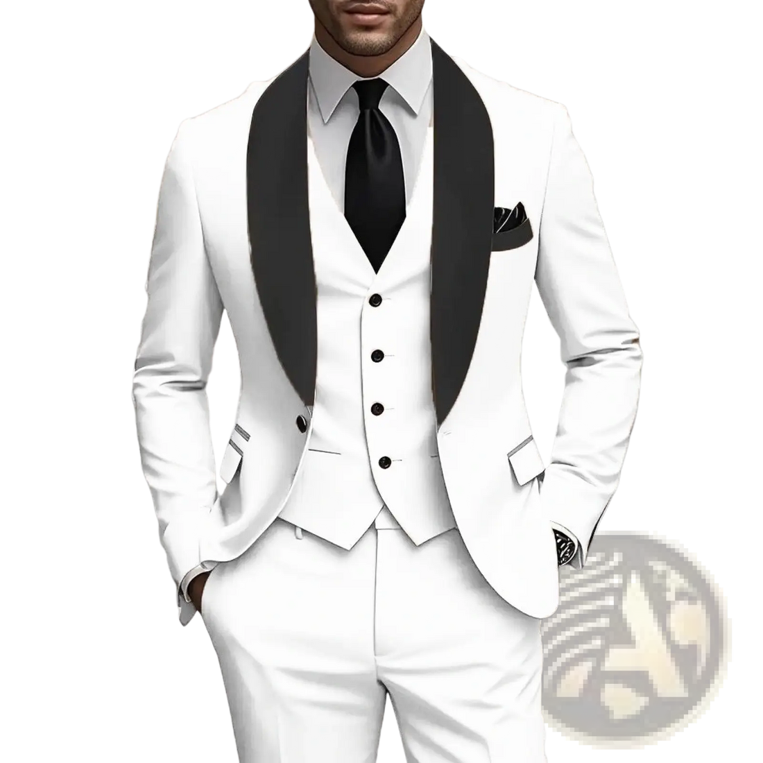 Slim Fit Three-piece Tuxedo Suit