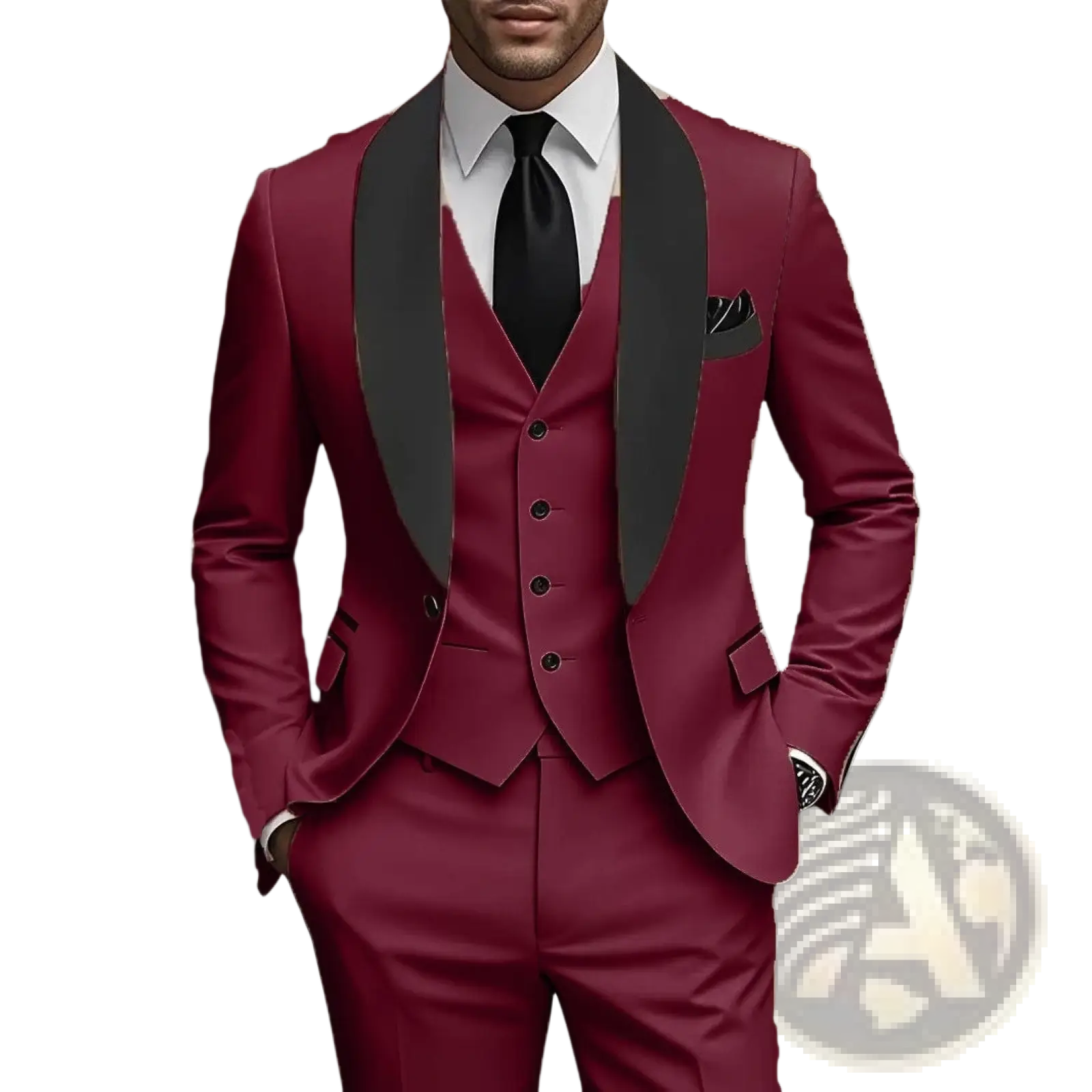 Slim Fit Three-piece Tuxedo Suit