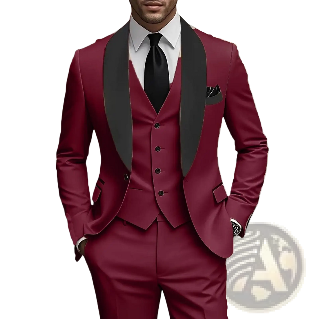 Slim Fit Three-piece Tuxedo Suit